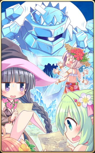 究明チーム、氷人形と対話する.png
