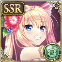 海辺に咲く大輪の紅